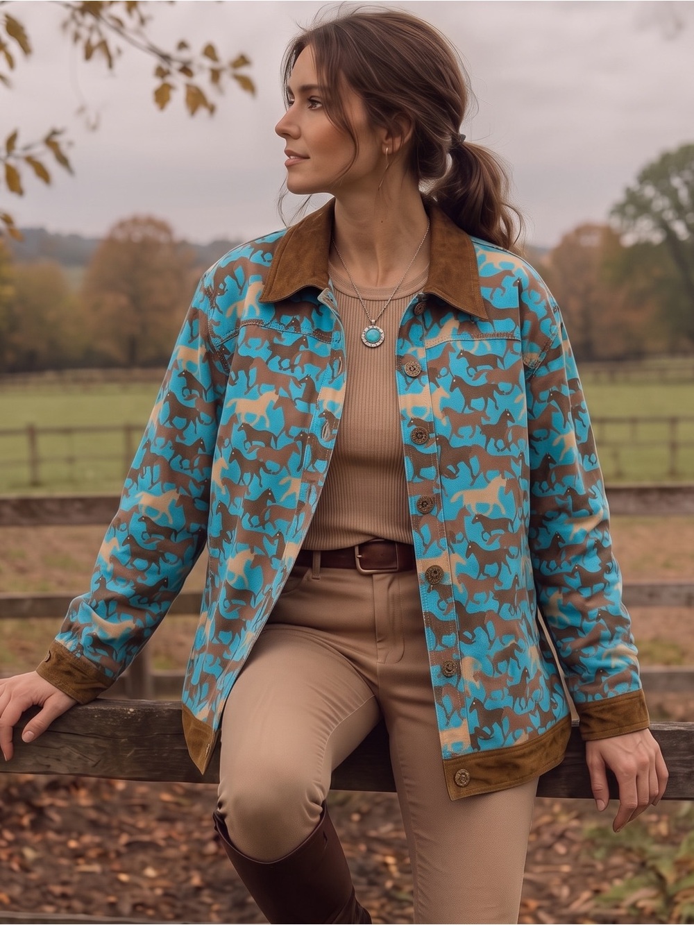 VINTAGE TOFFEE APPLE Horse Jacket